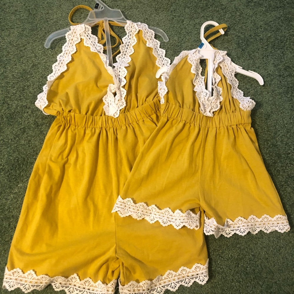 Mommy & Me Matching Rompers